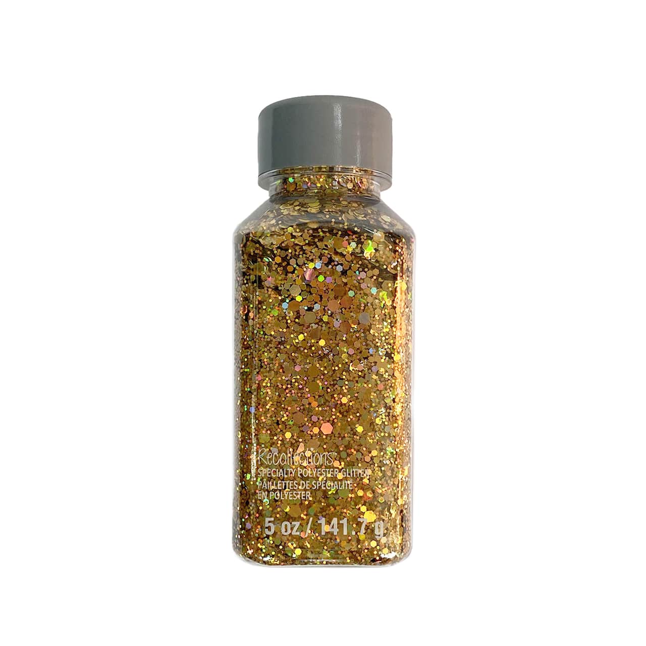 12 Pack: Holographic Gold Specialty Polyester Glitter by Recollections™
